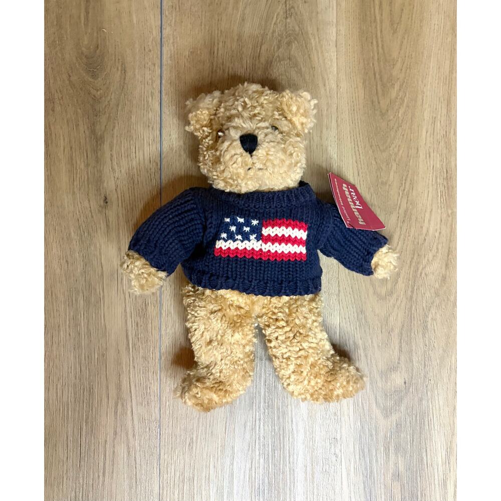 VTG 1990 The Limited Teddy Bear Plush Americana USA Flag Sweater Stuffed Animal - Picture 13 of 13